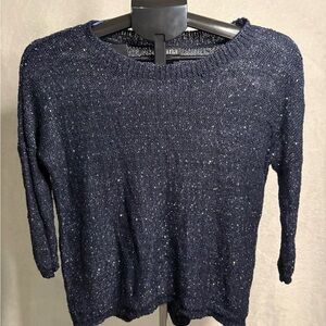 a.n.a Women's Speckled Navy Sweater